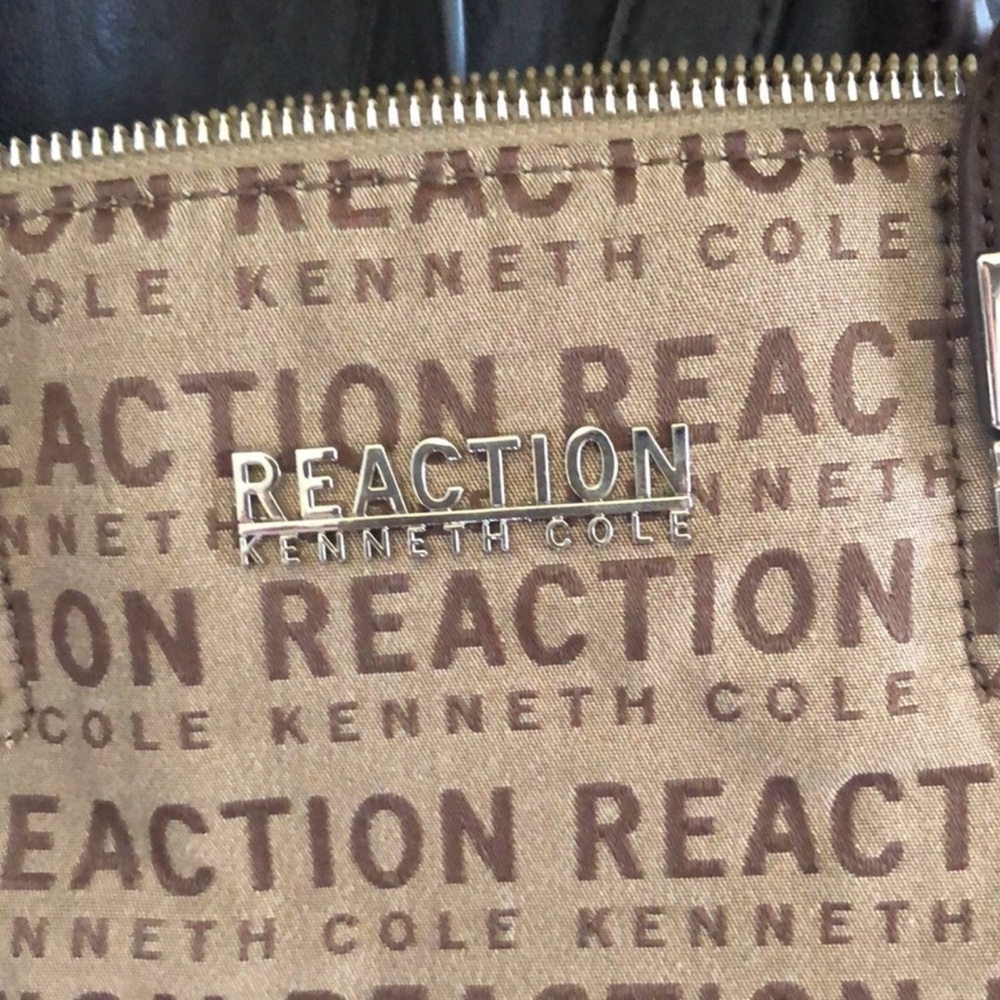 Reaction Kenneth Cole Brown and Black Tote - Picture 4 of 13